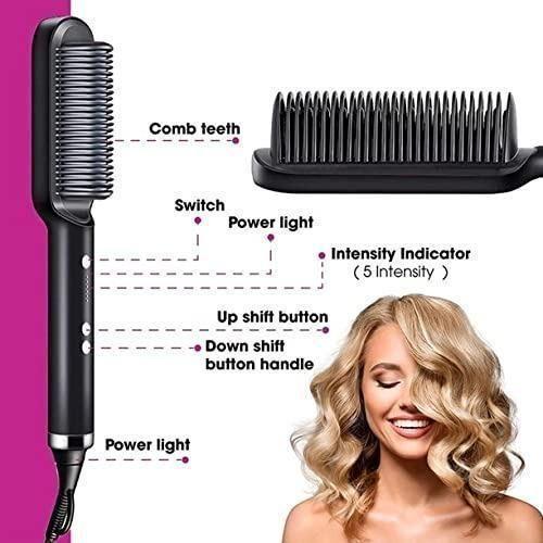 Professional Electric Hair Straightener Comb Brush